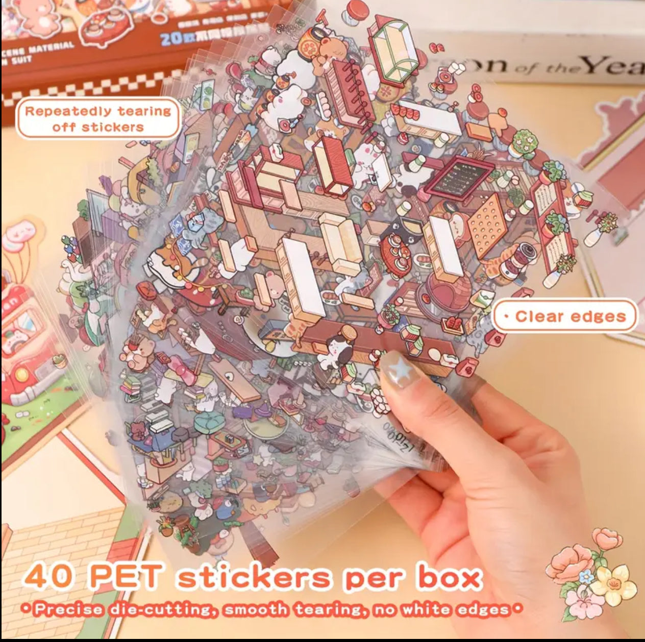Collage Scene Stickers Collection