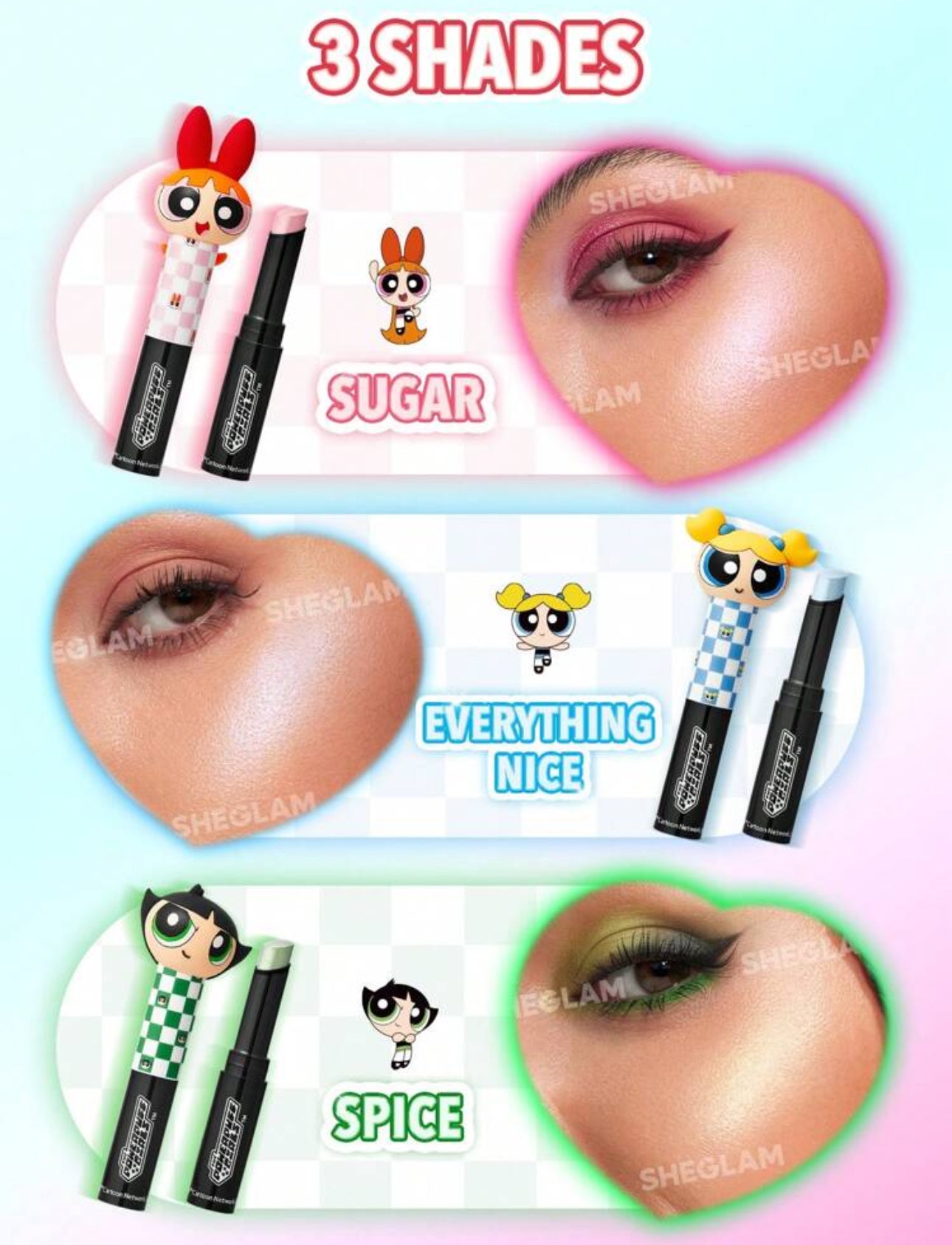Powerpuff Girls X SHEGLAM