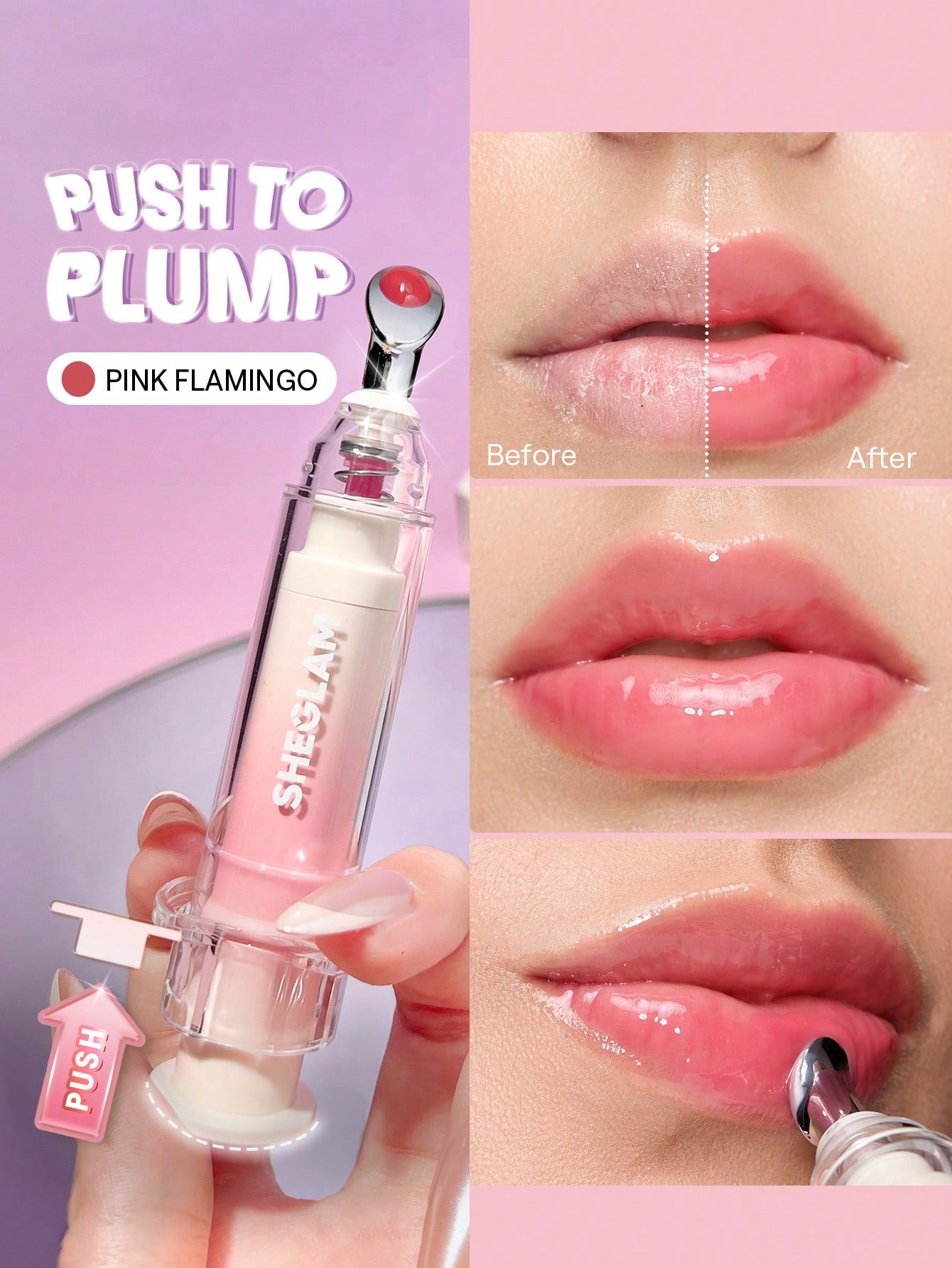 Lip Injection Push to Plump