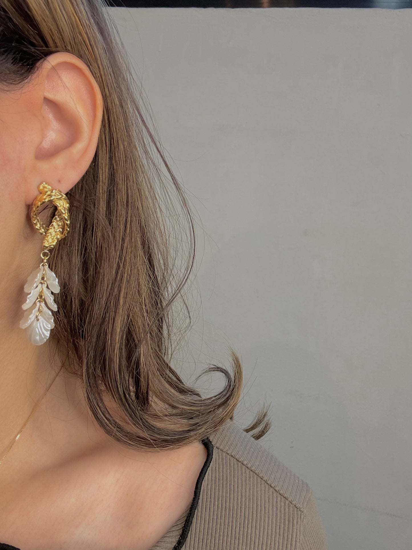 Petal Pendant Studs
