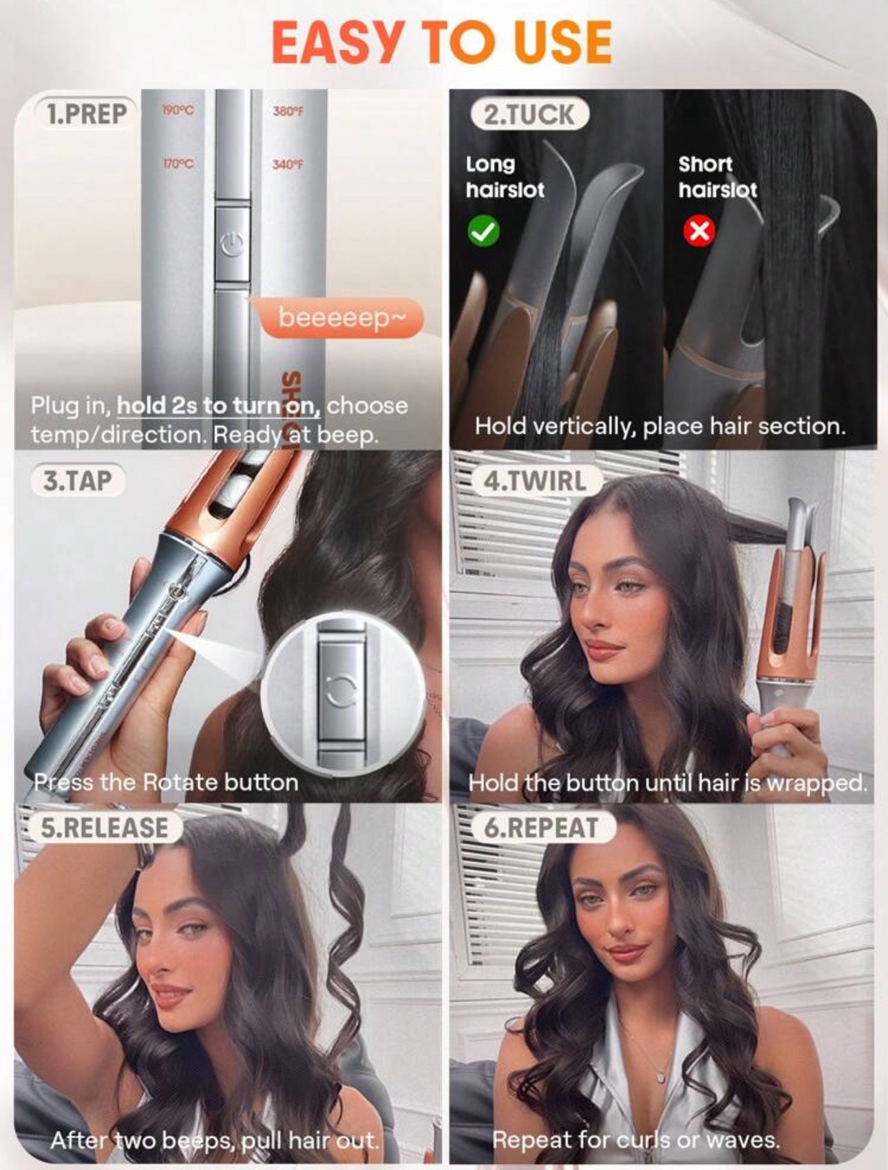 Sheglam Hair - Curl One Touch Instant Curler