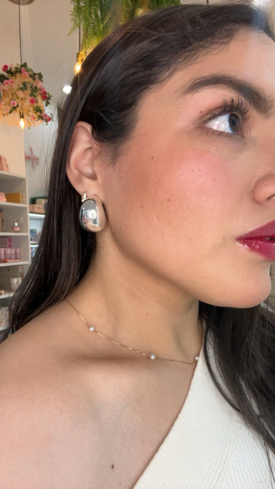 Silver Bubble Studs
