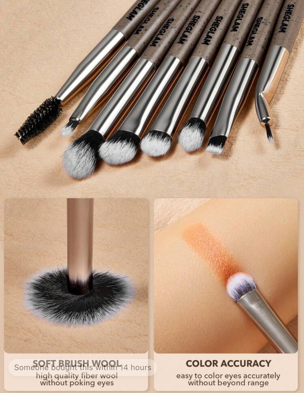 Sheglam Glam Fam 8 pcs brush set