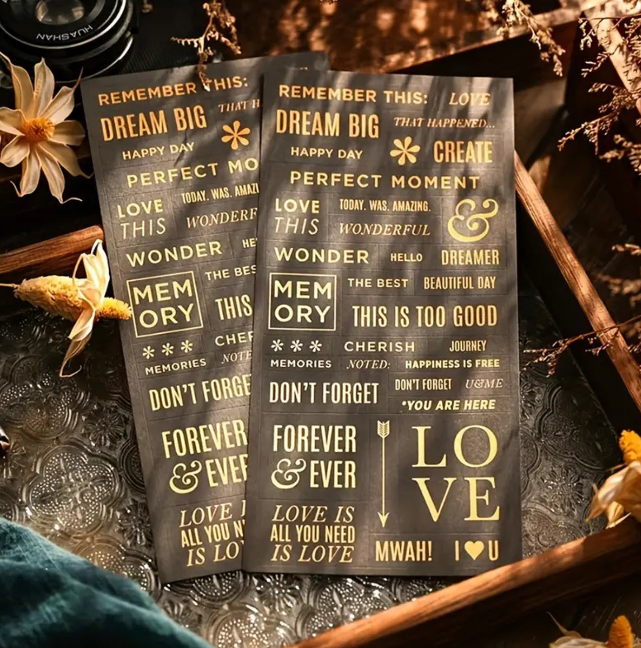Hoja de stickers tipo agenda