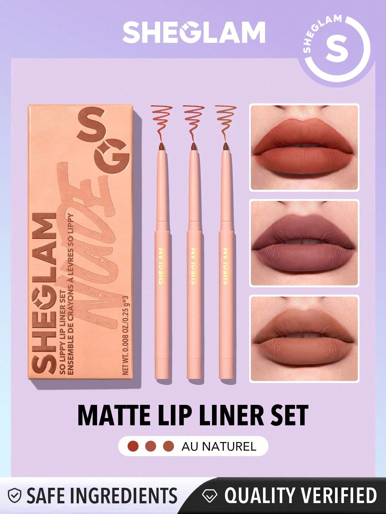 Matte lip liner set