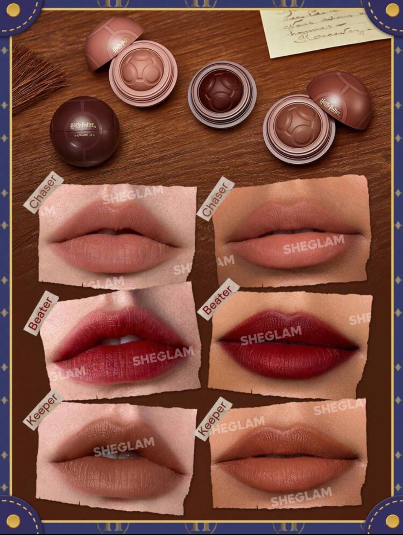 Quiddich Champion Lip Set -Harry Potter X Sheglam