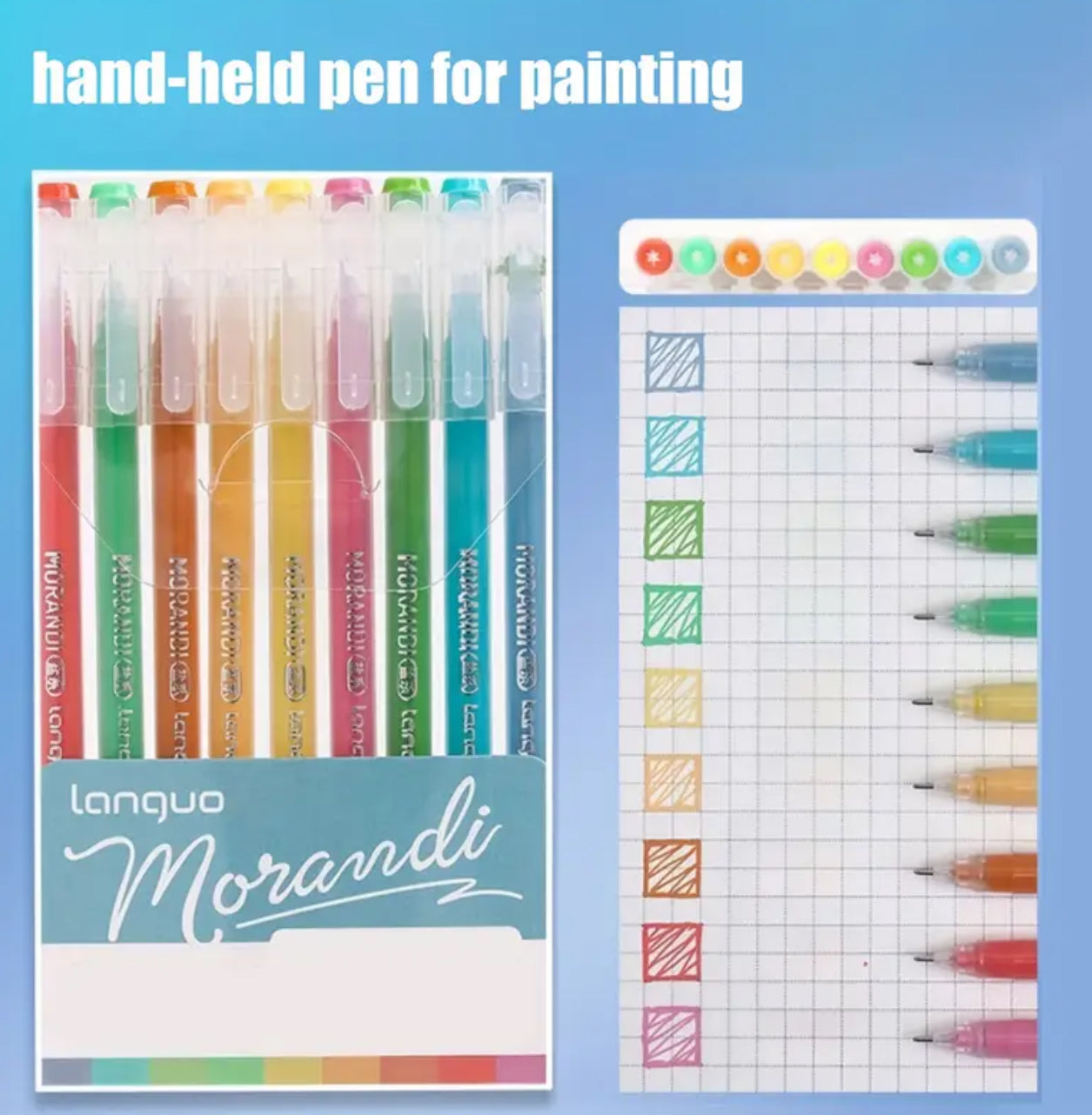 Kit de lapiceros de Gel punta fina 0.6 mm