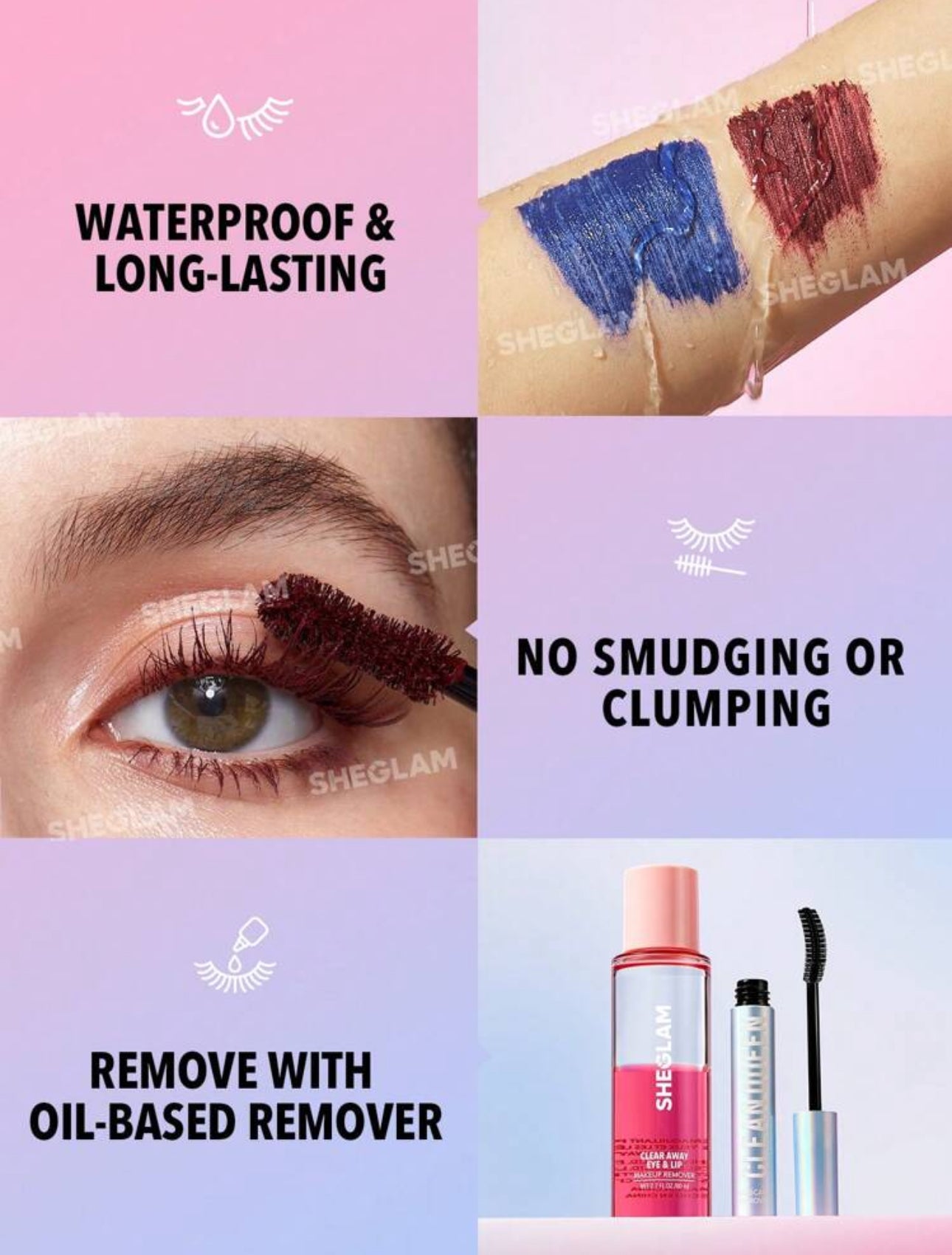 Waterproof All in One Length Mascara Colors