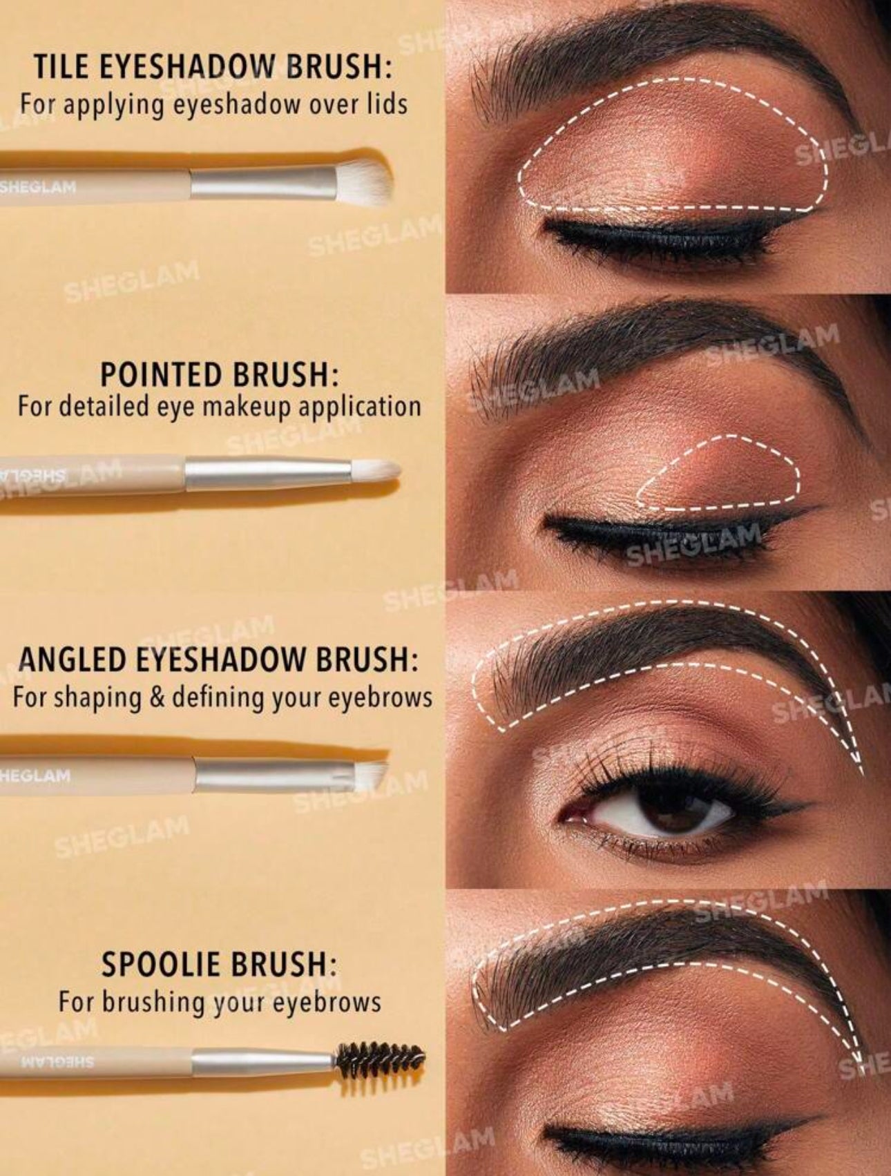 Sheglam Glam 101 Essentials Brush Set