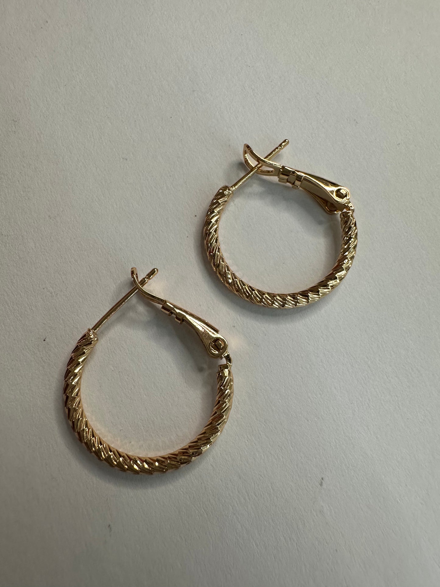 Thin Braided Basic Hoops