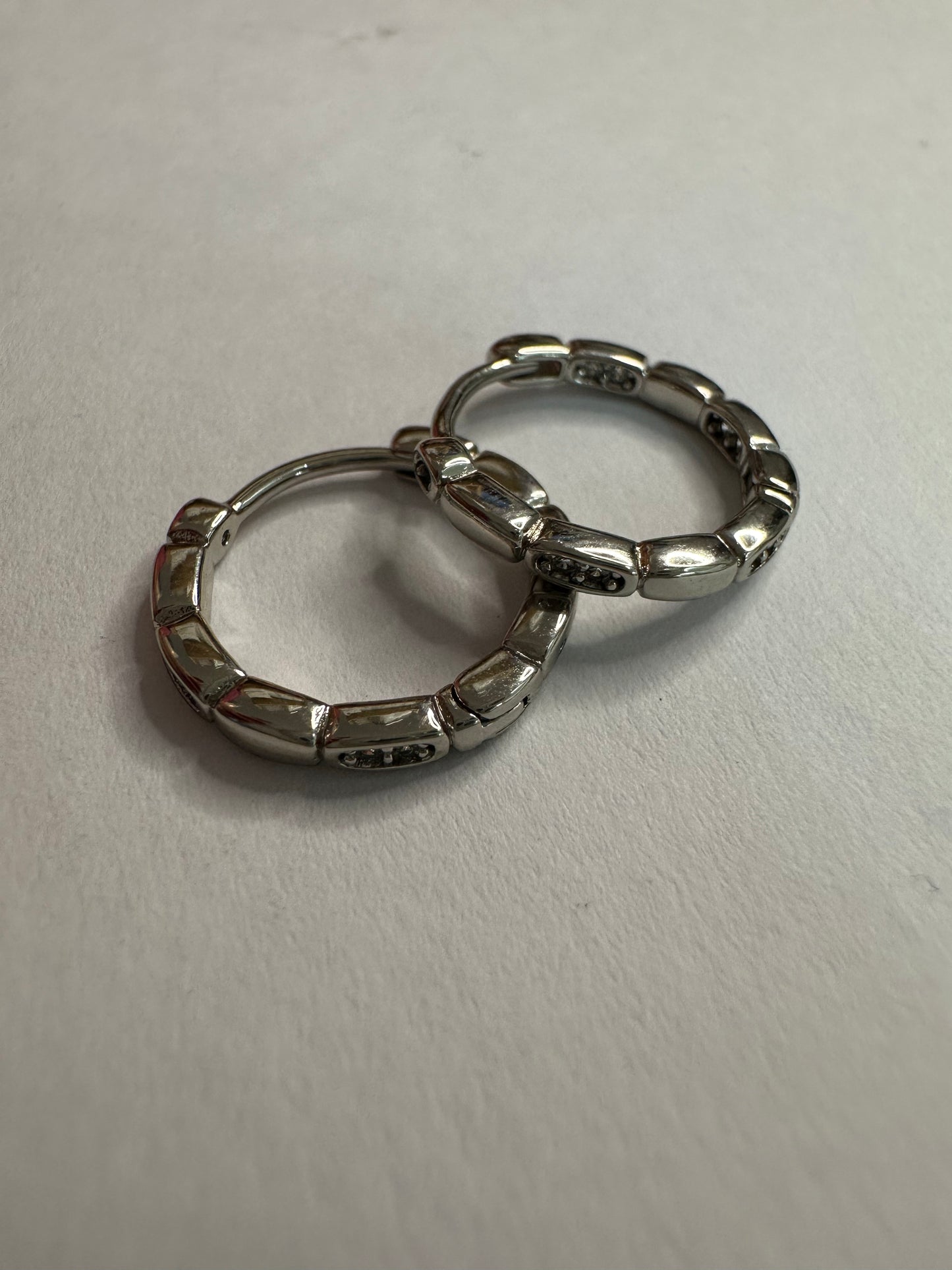 Silver Hoops
