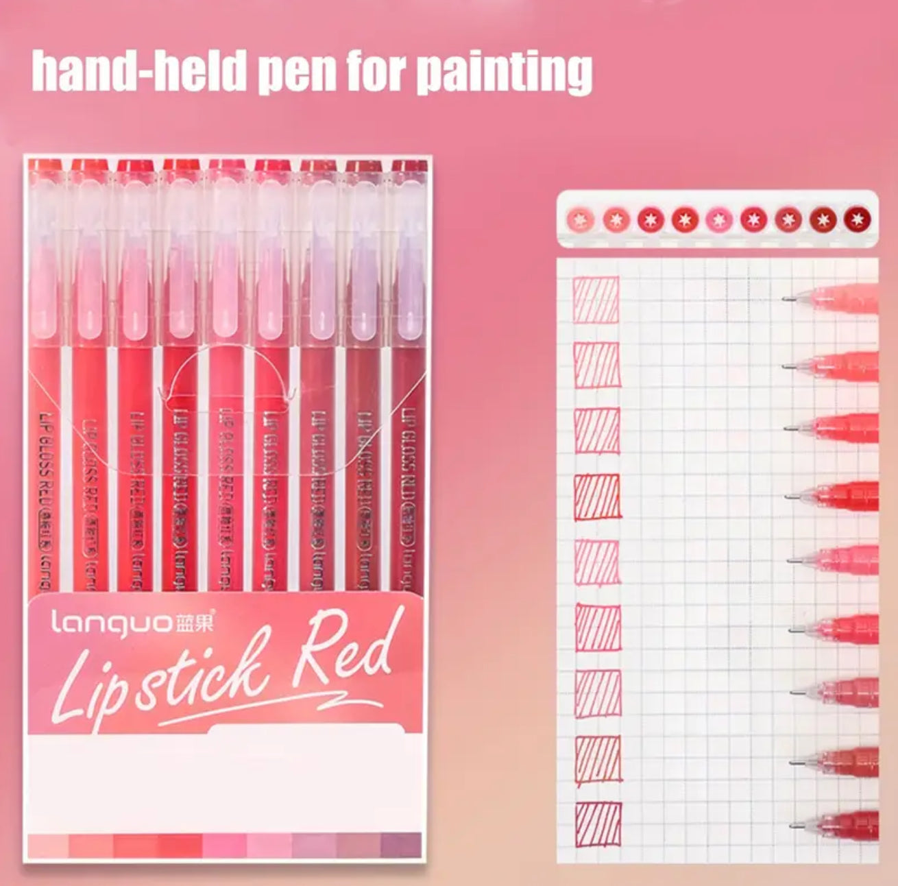 Kit de lapiceros de Gel punta fina 0.6 mm