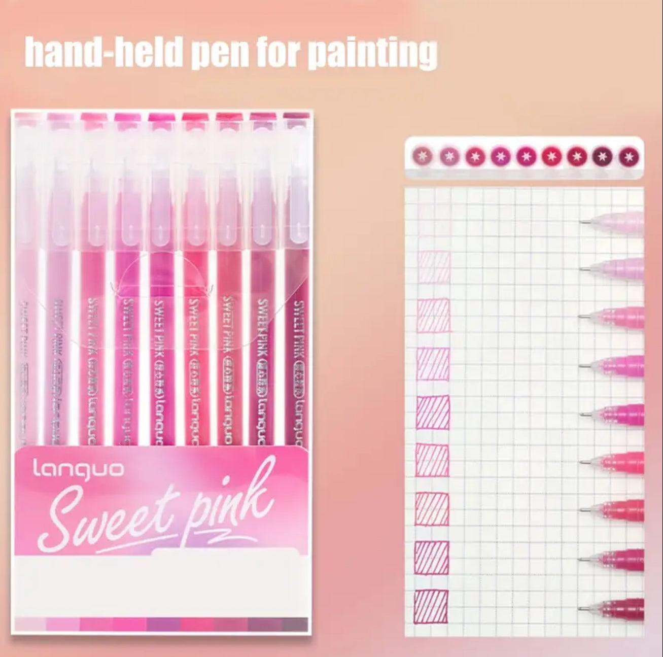 Kit de lapiceros de Gel punta fina 0.6 mm