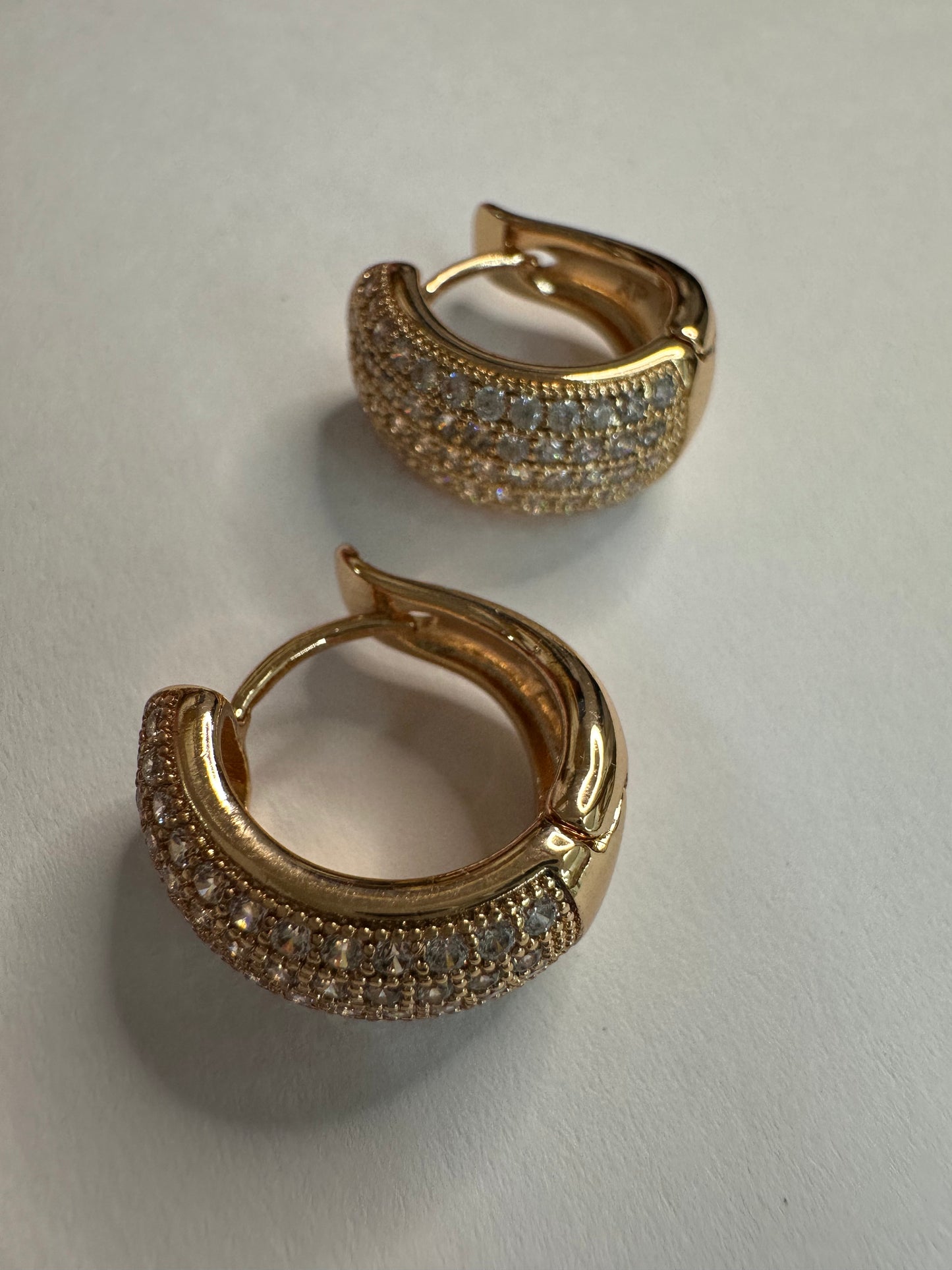 Chunky Zircon Hoops