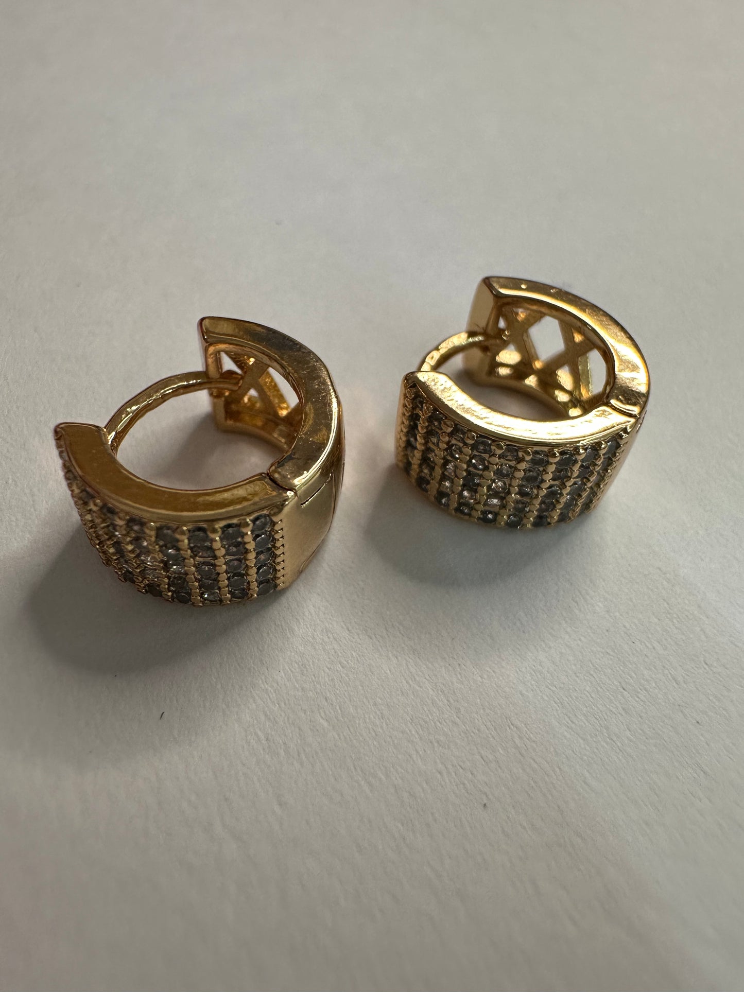 Mini Chunky Zircon Hoops