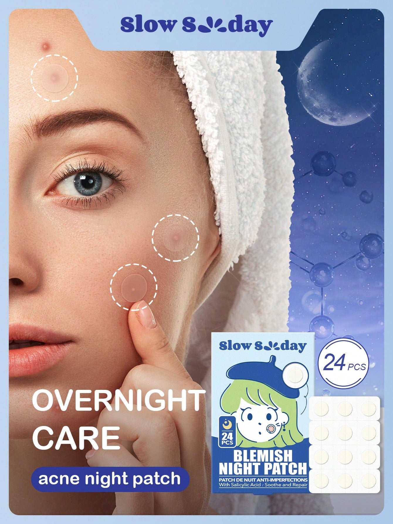 Overnight Care Acne Patches Slowsunday