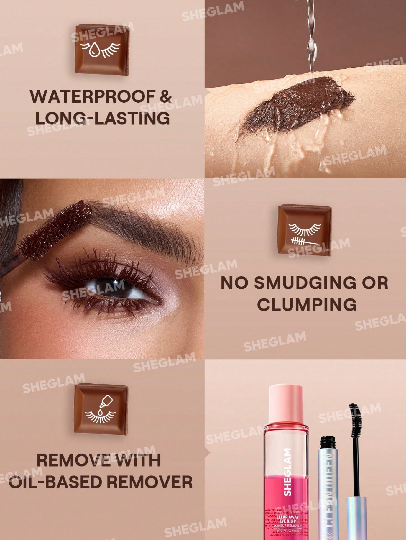 Waterproof All in One Length Mascara Colors