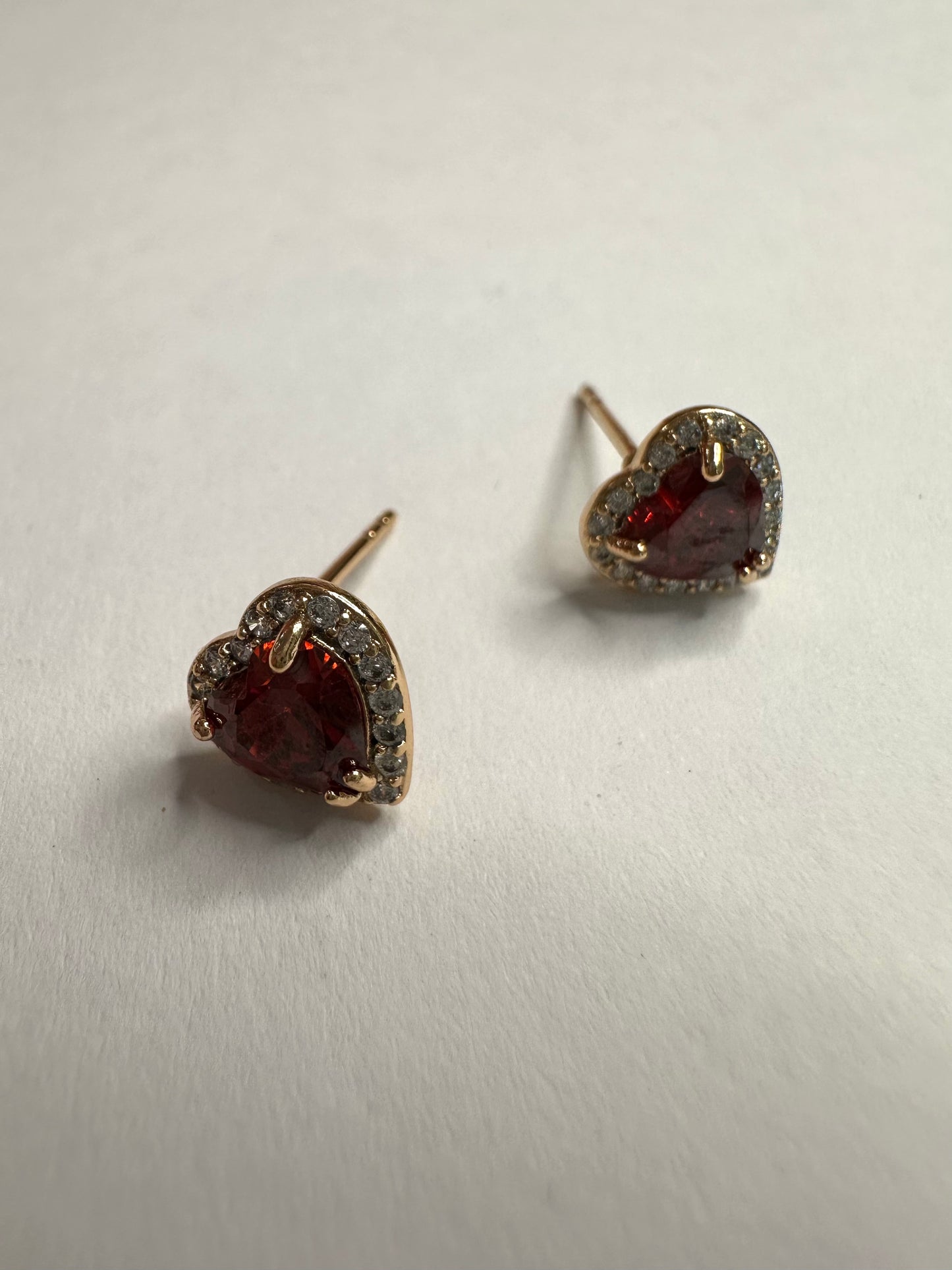 Red Heart Studs