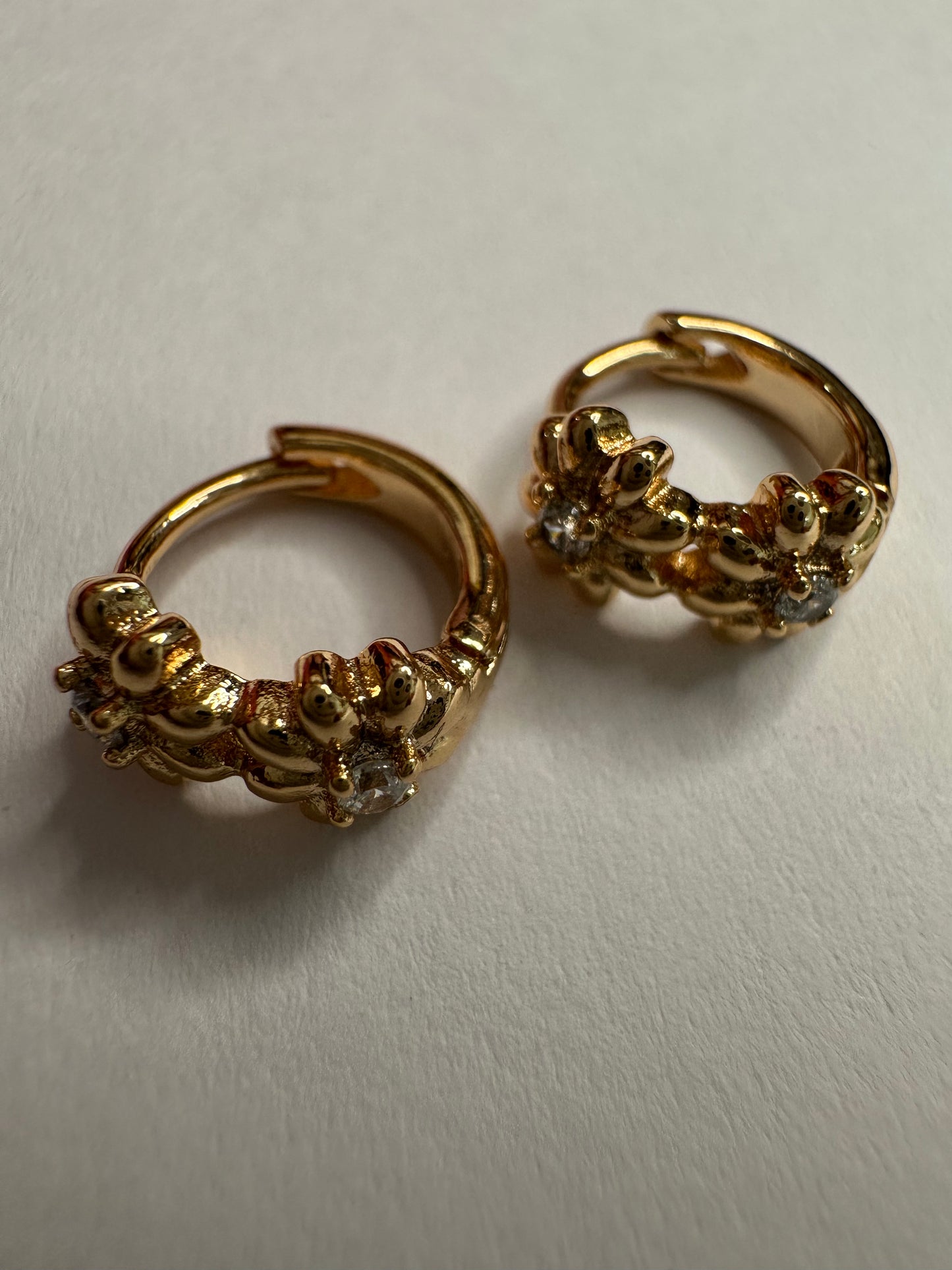 Mini Flower Hoops