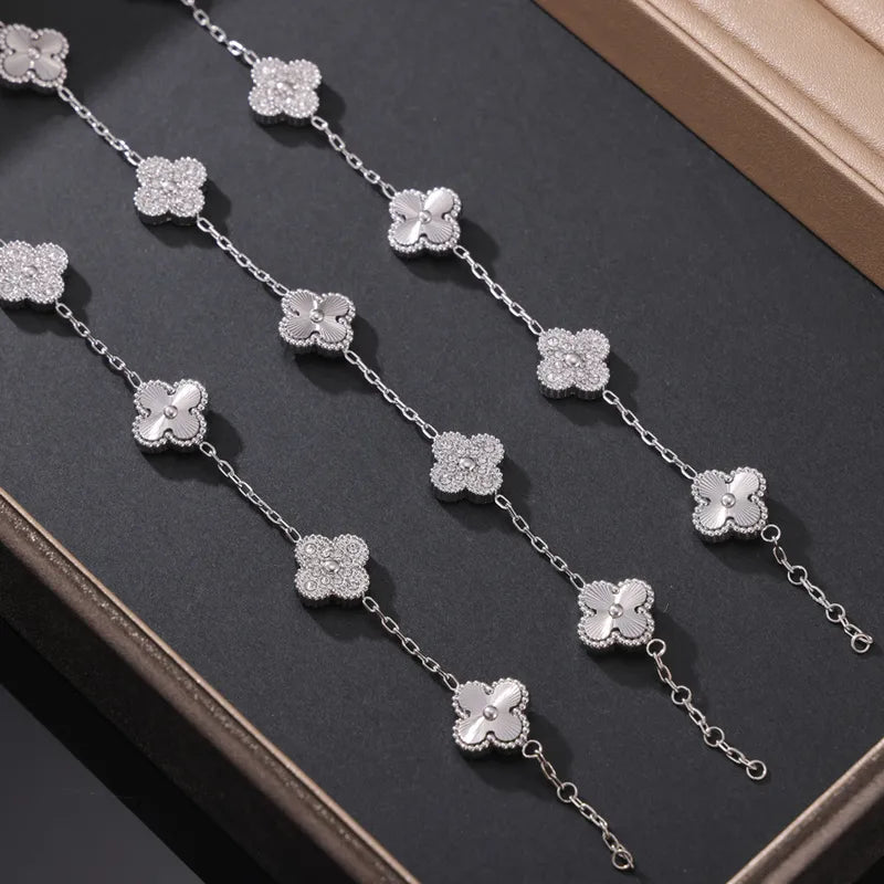 Silver Clover Bracelet