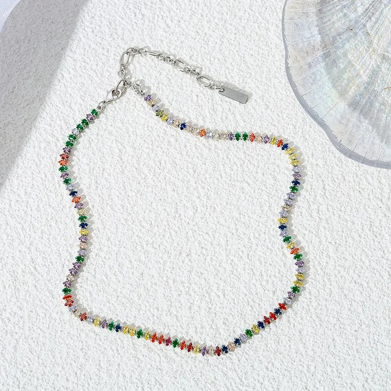 Color Zircon Necklace