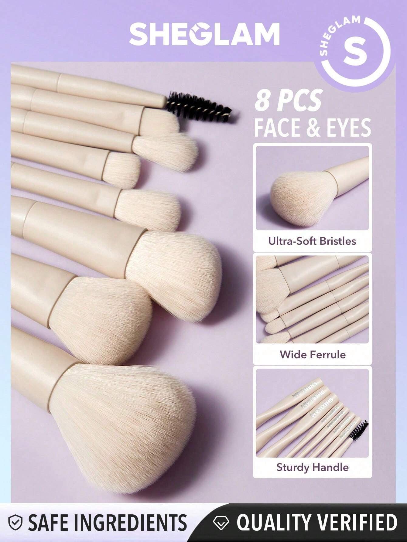 Sheglam Pro Core Brush Kit 8 pieces