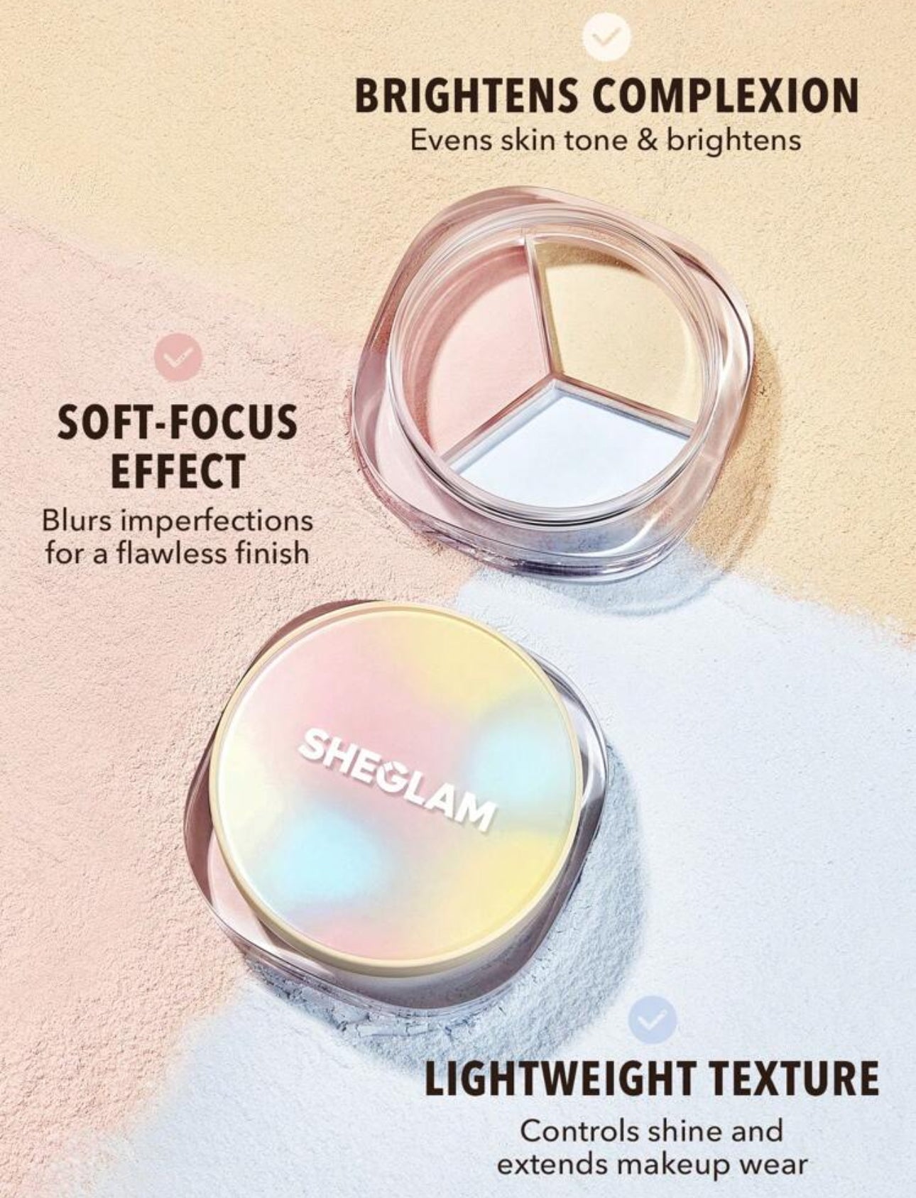 3 in 1 setting powder