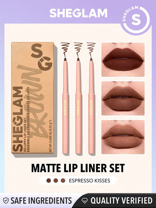 Matte lip liner set