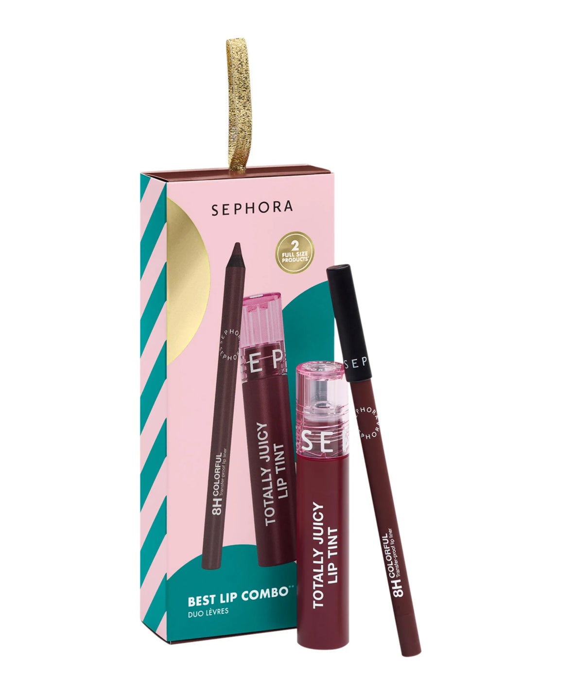 Best Lip Combo Duo Gift Set: Totally Juicy Lip Tint & Lip Liner:  Deep Nude