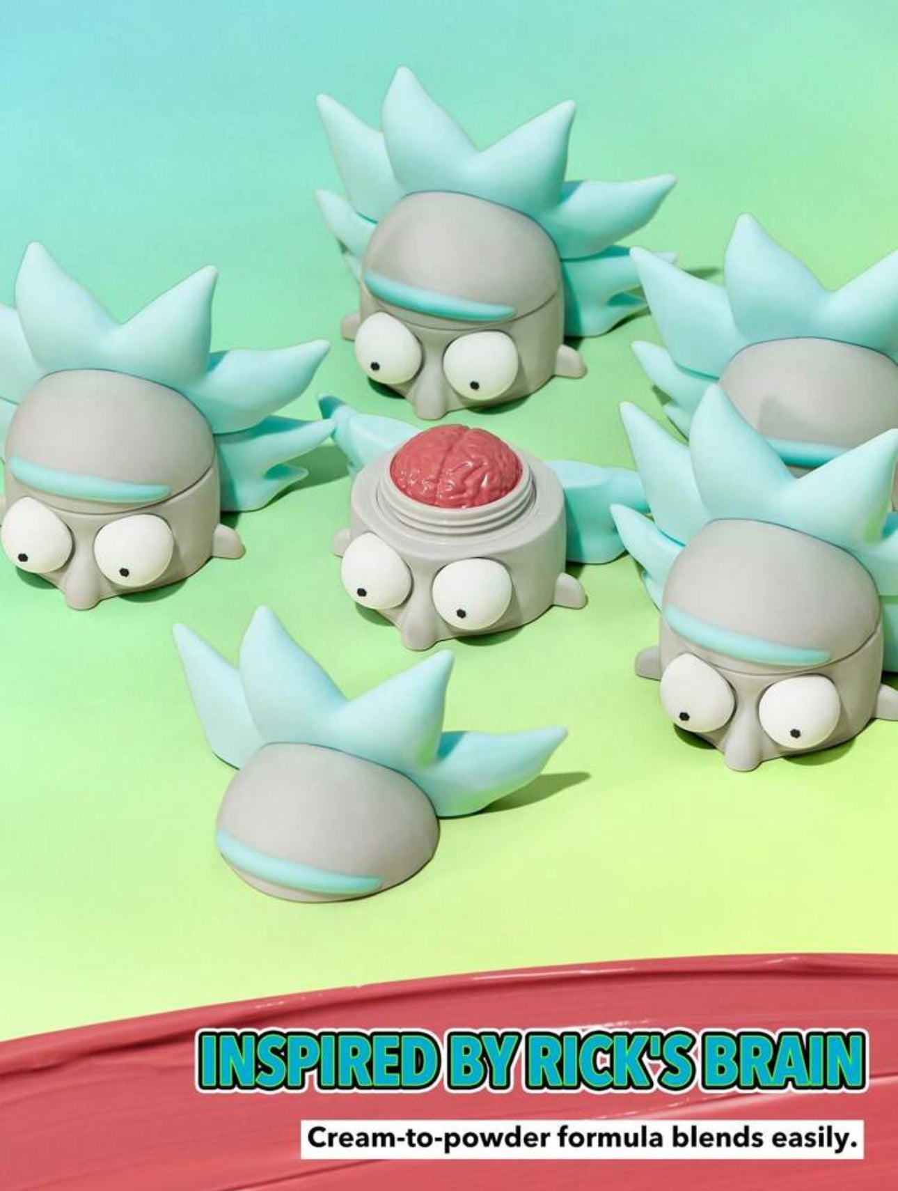 Cream Blush Rick and Morty