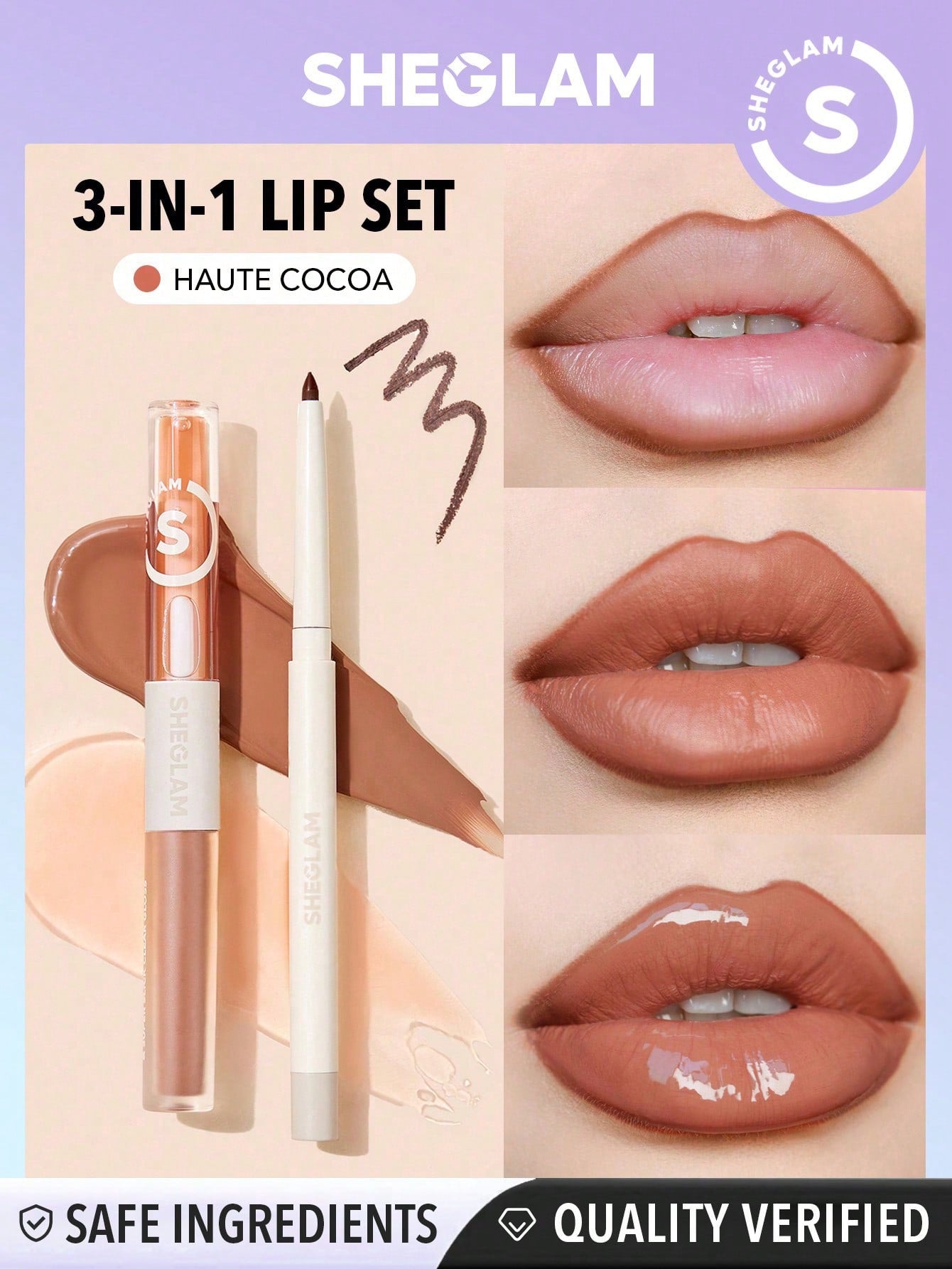 3 in 1 Lip Set 90’s Glam