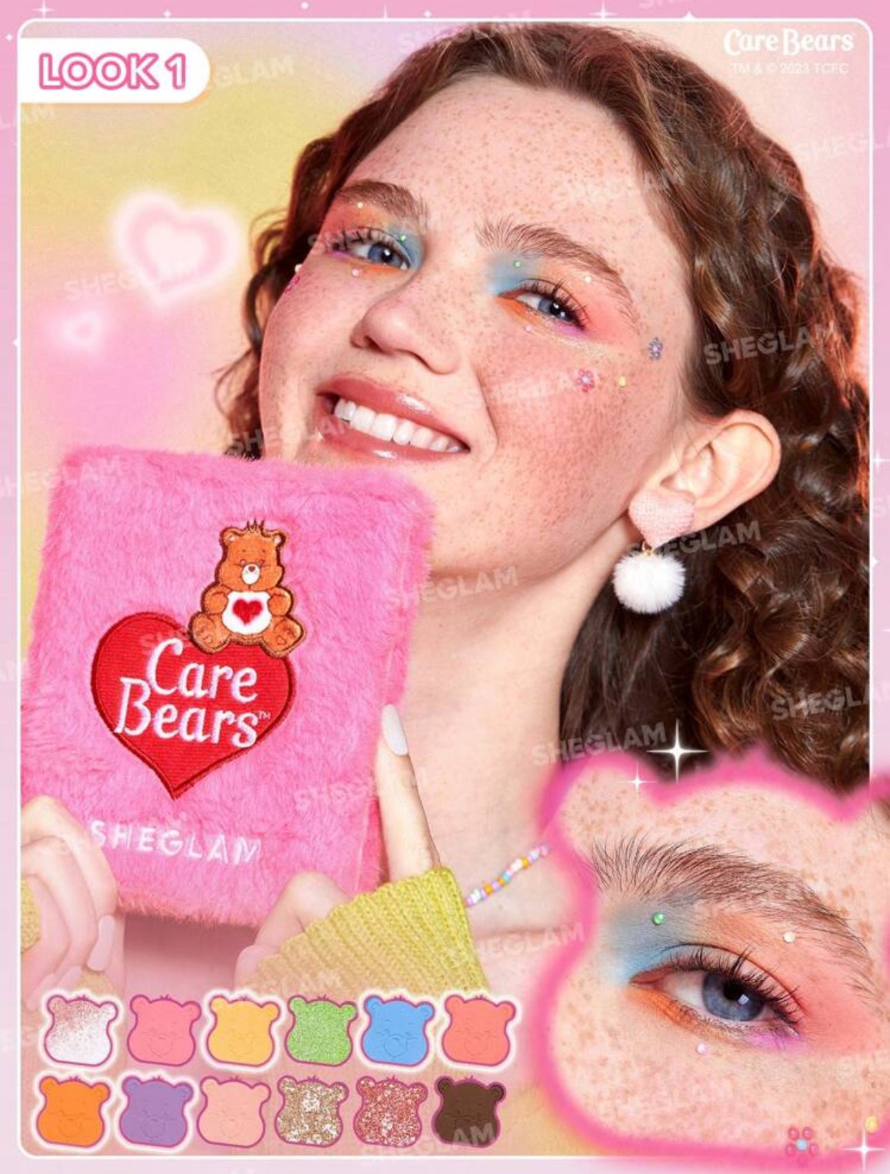 Sheglam X Care Bears Eyeshadow Palette