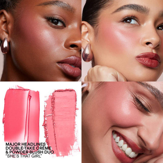 PATRICK TA 
Major Headlines Double-Take Crème & Powder Blush Duo