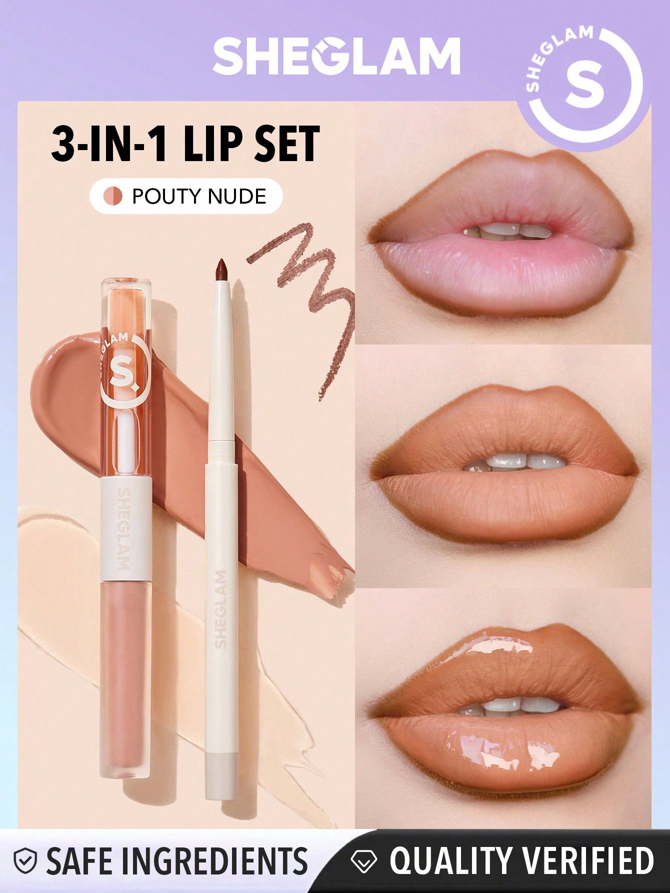 3 in 1 Lip Set 90’s Glam