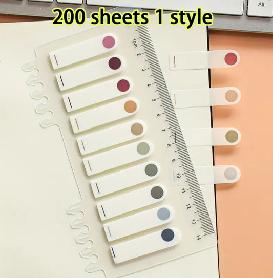 200 piezas de etiquetas de índice
