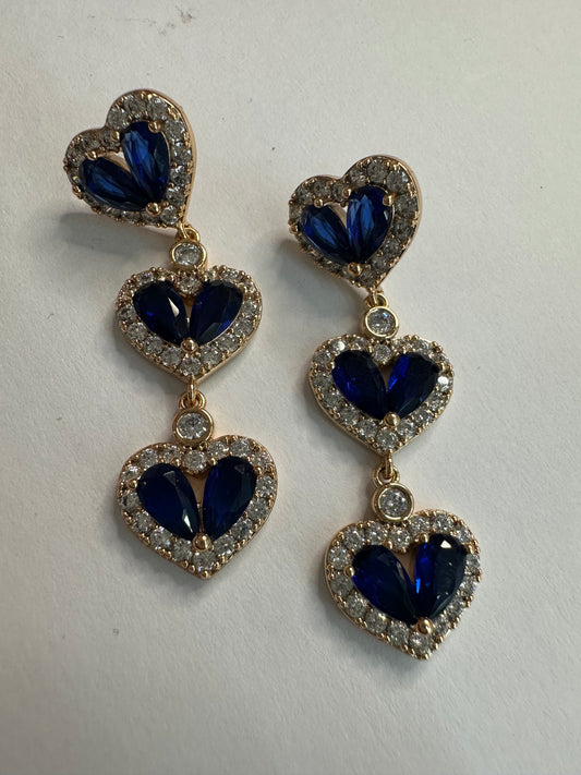 Blue Heart Party Pendants