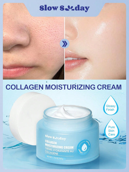 Crema facial hidratante de colágeno