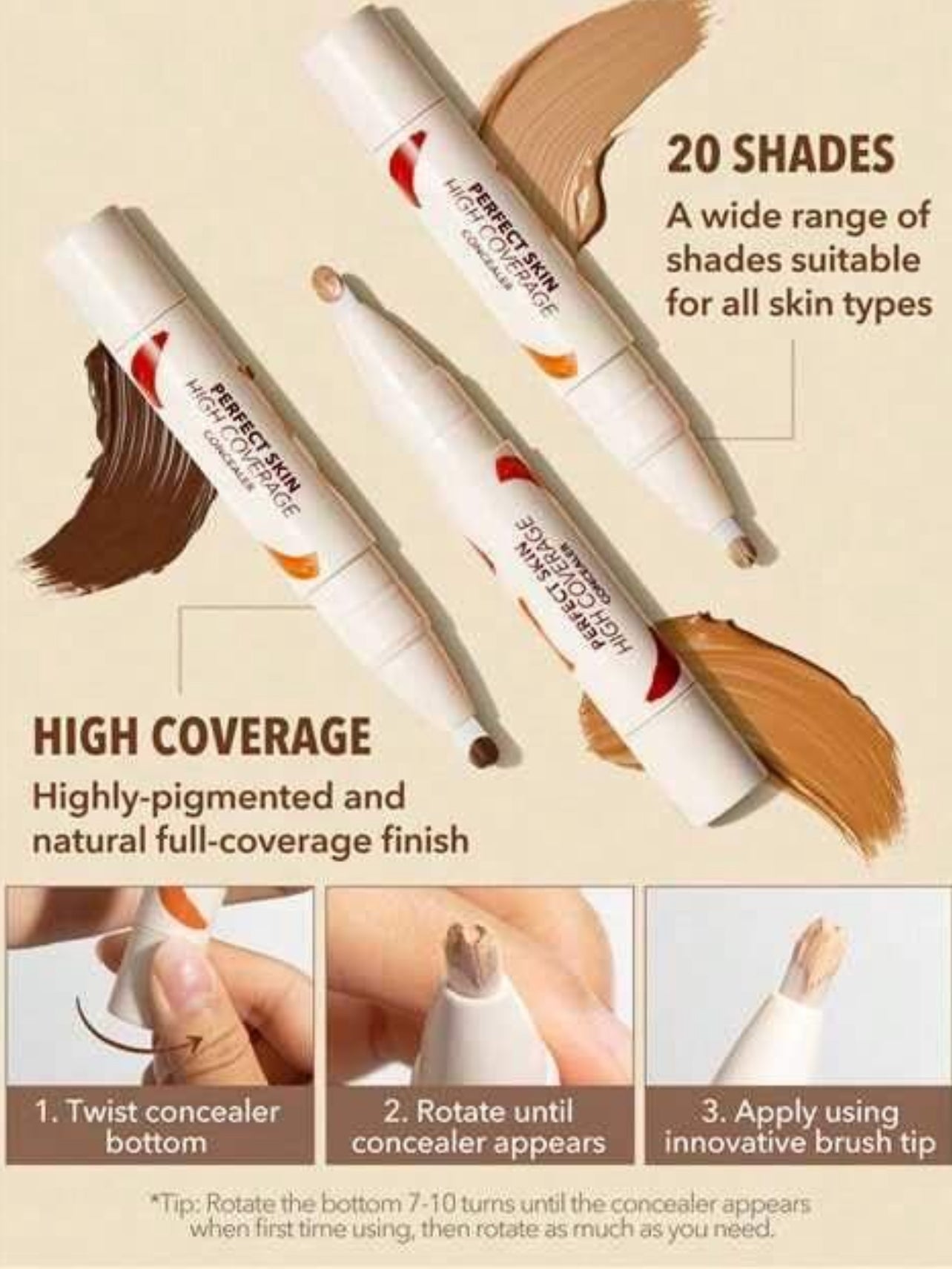 Perfect Skin High Coverage Concealer