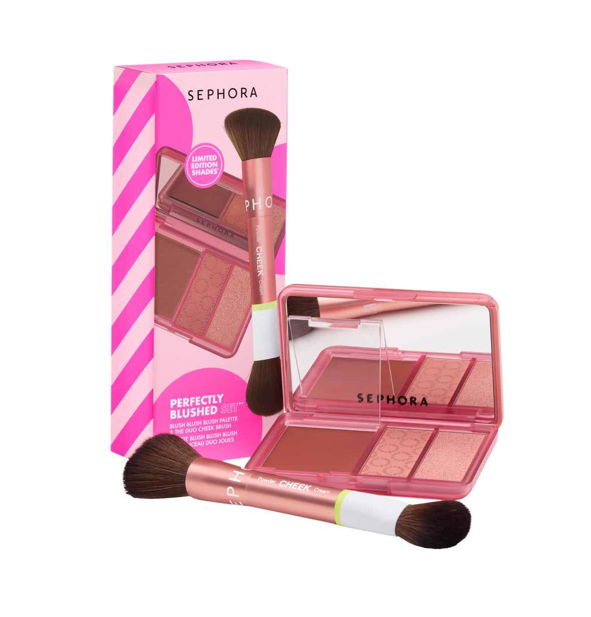 Perfectly Blushed Makeup Blush and Brush Set