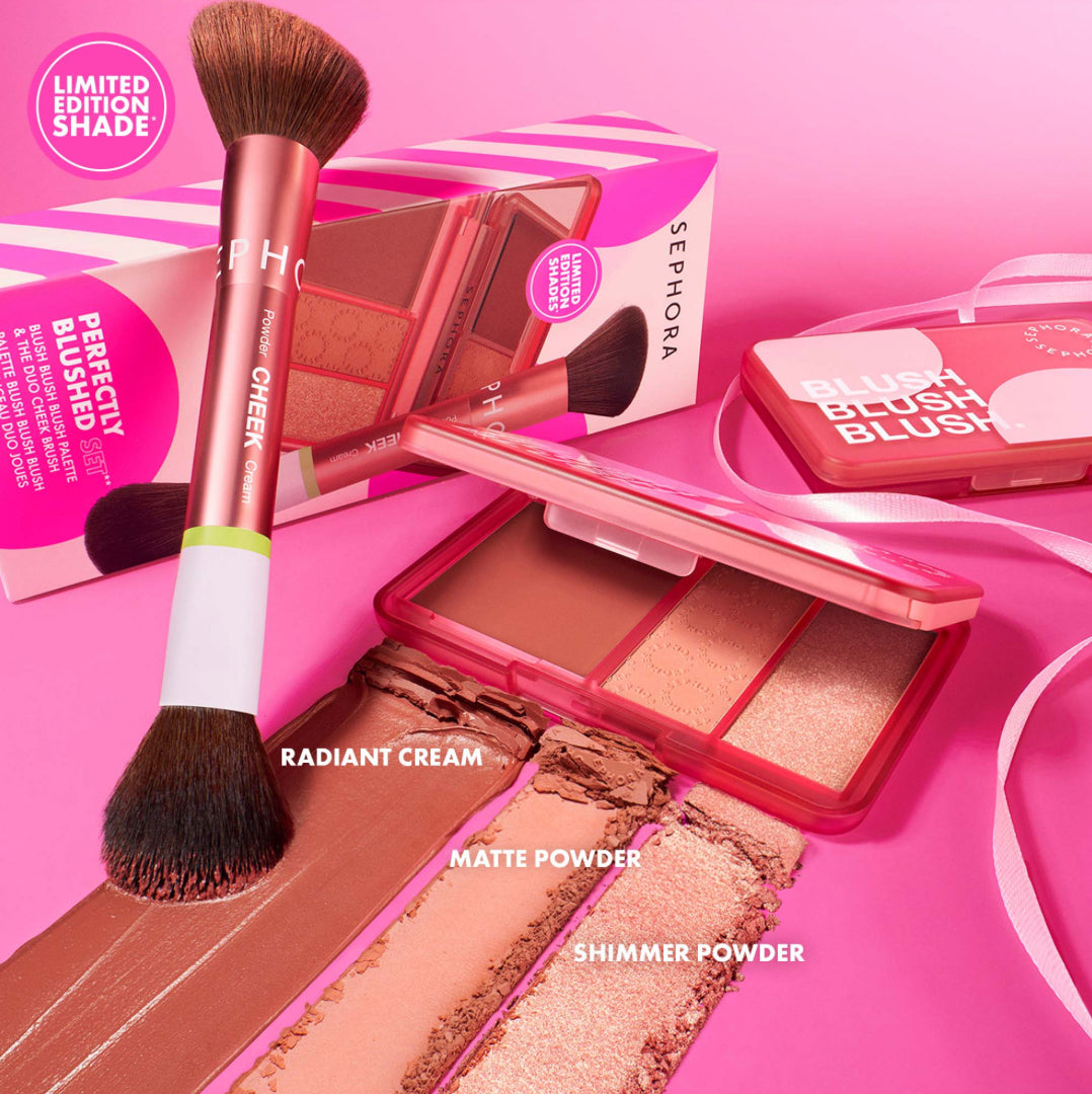 Perfectly Blushed Makeup Blush and Brush Set