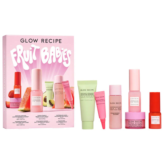 GLOW RECIPE FRUIT BABIES SET (SET DE RUTINA COMPLETA PARA CUIDADO DE LA PIEL)