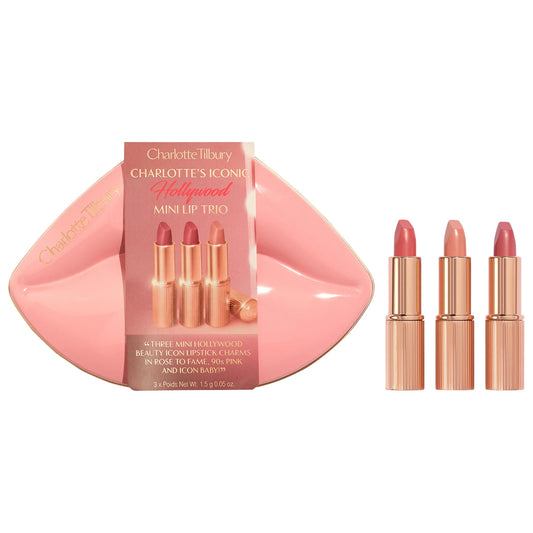 Charlotte Tilbury Mini iconic Hollywood Lipstick Trio Gift Set