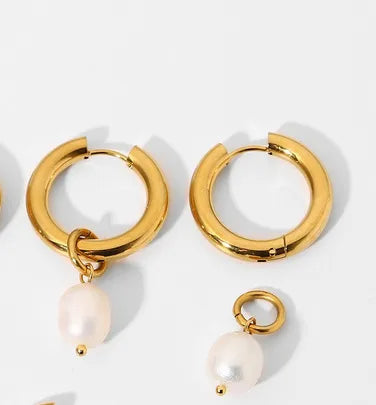 Pearl Hoops