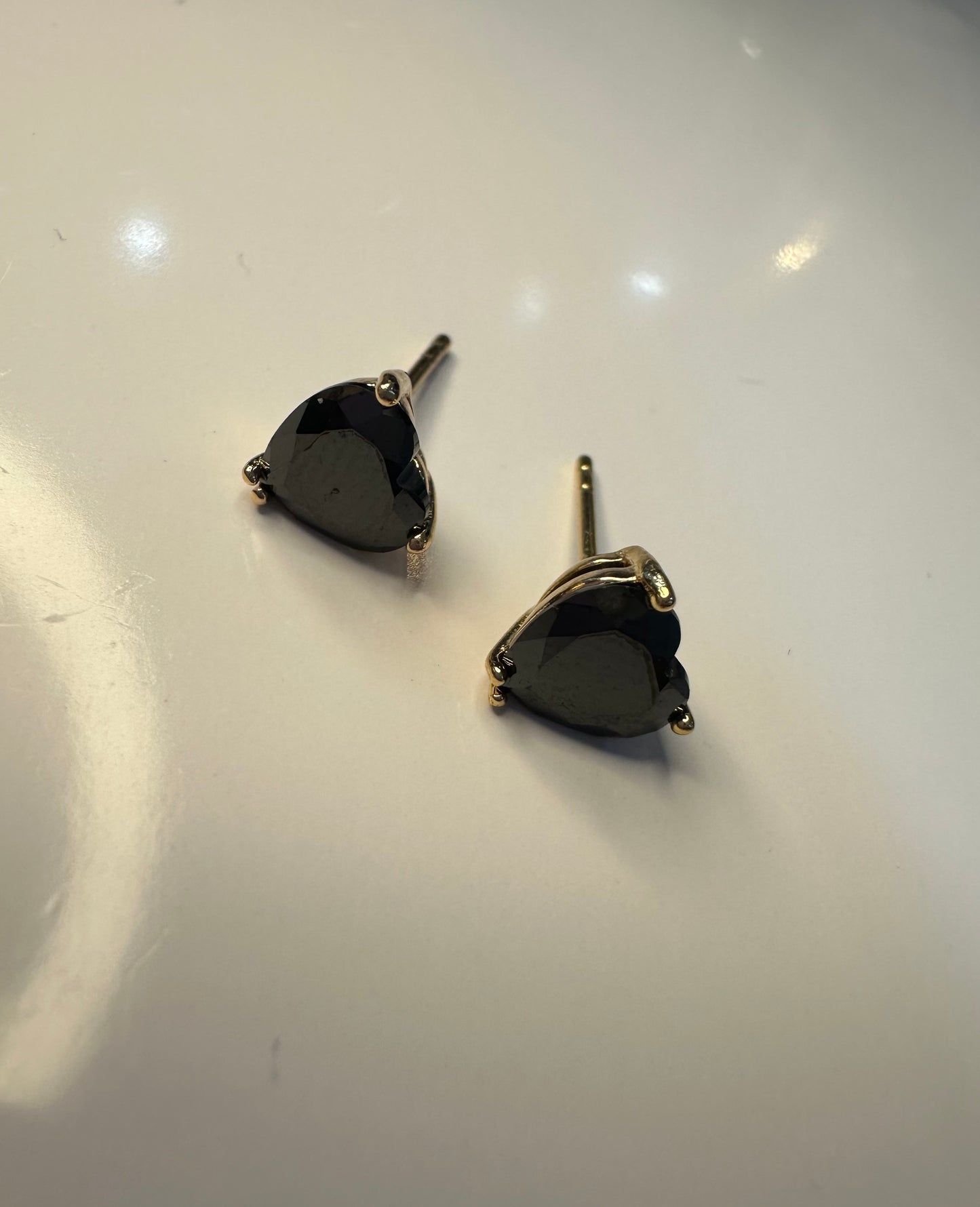 Black Heart Studs