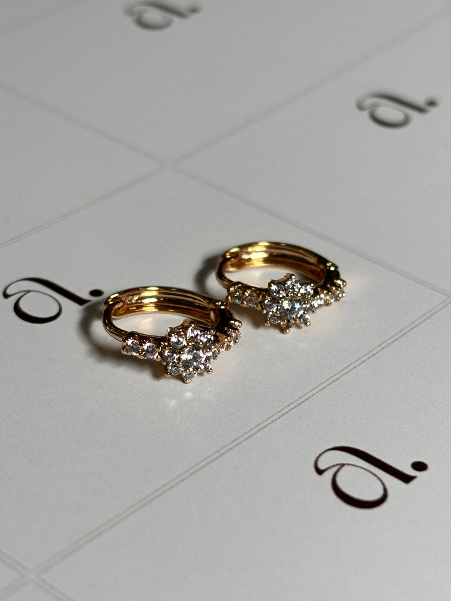 Mini Flower Hoops
