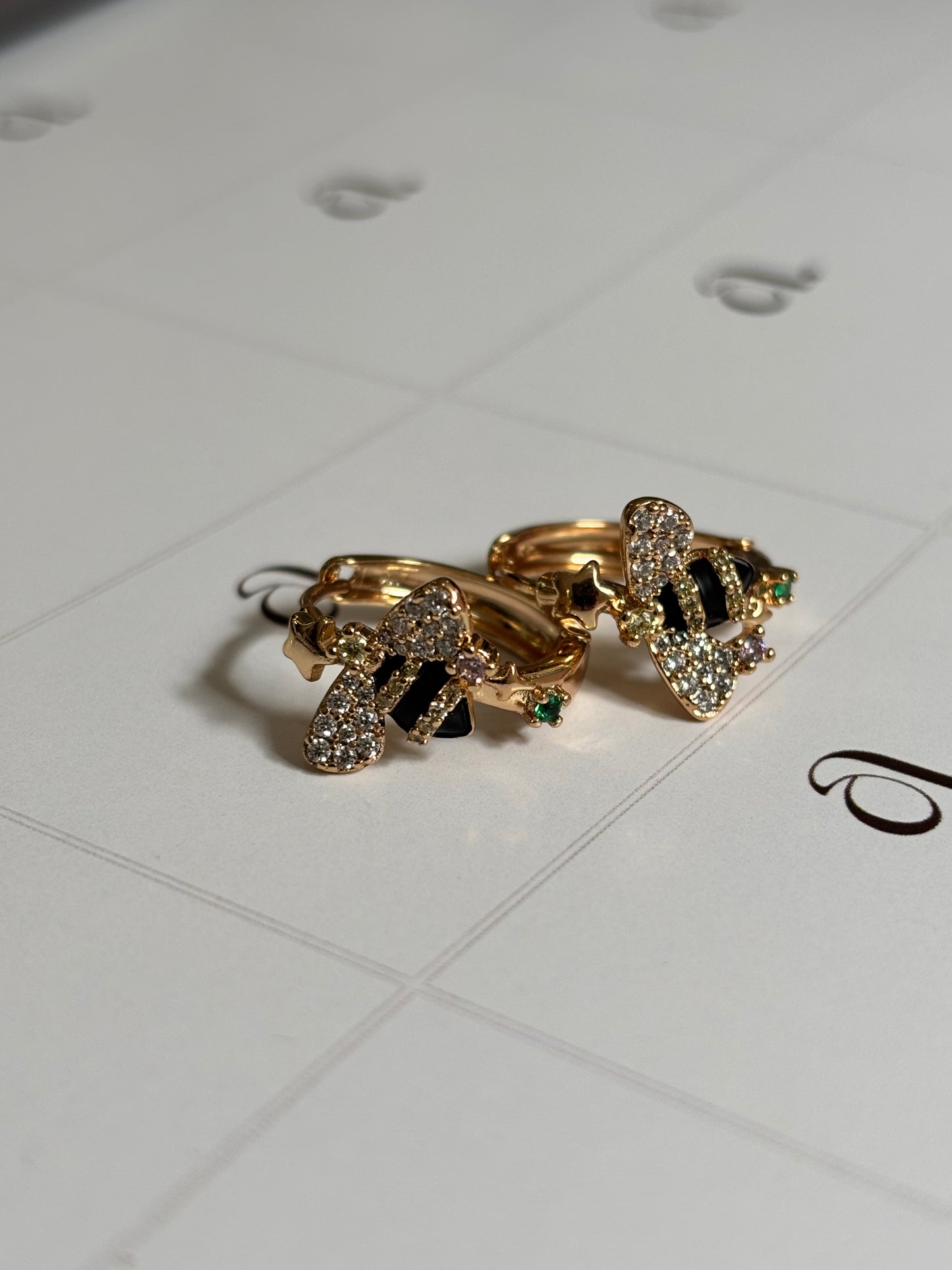 Bee Small Hoops