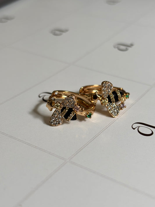 Bee Small Hoops